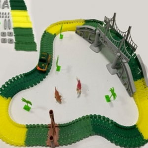 Track Set with Dinosaurs