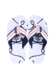 Nautical Series Children's Flip Flops(White L32/33)