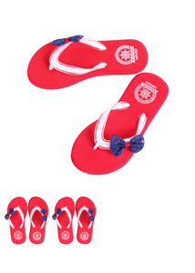 Simple Style Children's Flip Flops(Red M30/31)