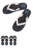 Men's Sports Style Flip Flops(BlackWhite XL46/47)