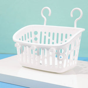STACKABLE STORAGE HANGING BASKET COMBO (WHITE)