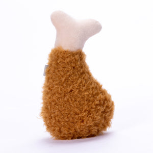 Squeaking Chicken Drumstick Plush Toy for Pets