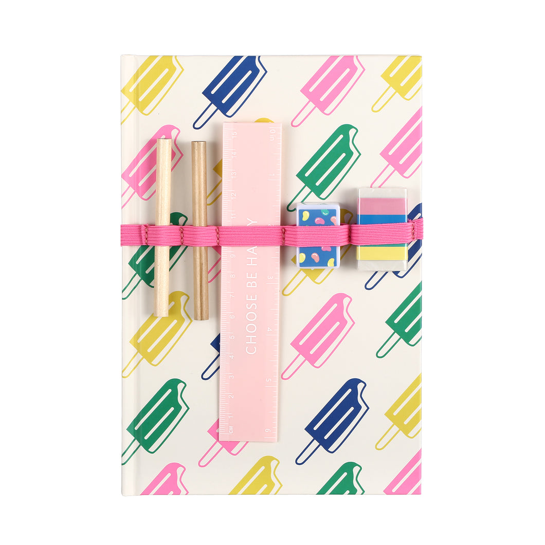Candy Rainbow Series Memo Book with Pencil