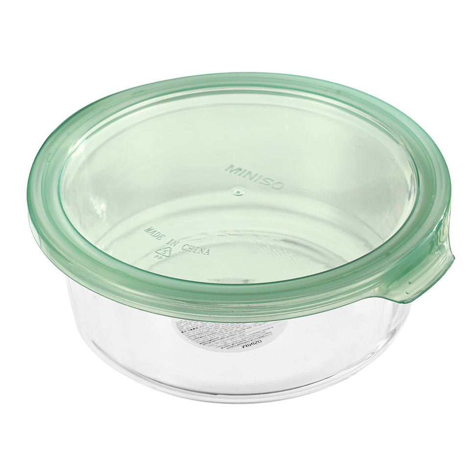 Glass Food Container Small-400ml(Green)