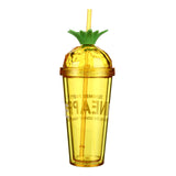 Double Wall Ice Cup with Lid-420ml (Pineapple)