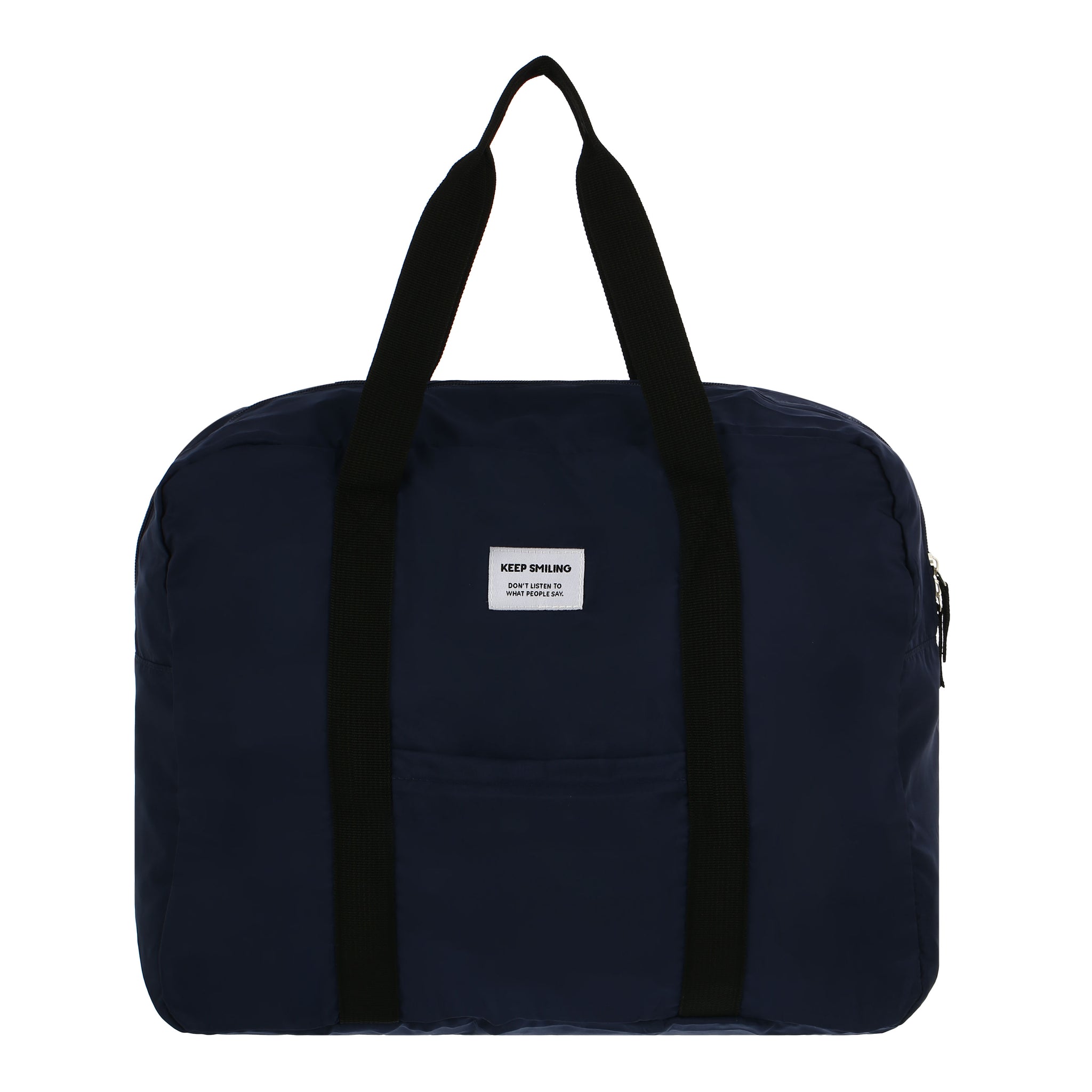 Minigo Foldable Tote Bag (Navy Blue) - MINISO