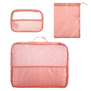 minigo Cloth Storage Bag 3 Pcs(Pink)