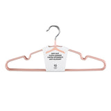 Miniso Simple Anti-slip Cloth Hanger 10 Counts (Pink)