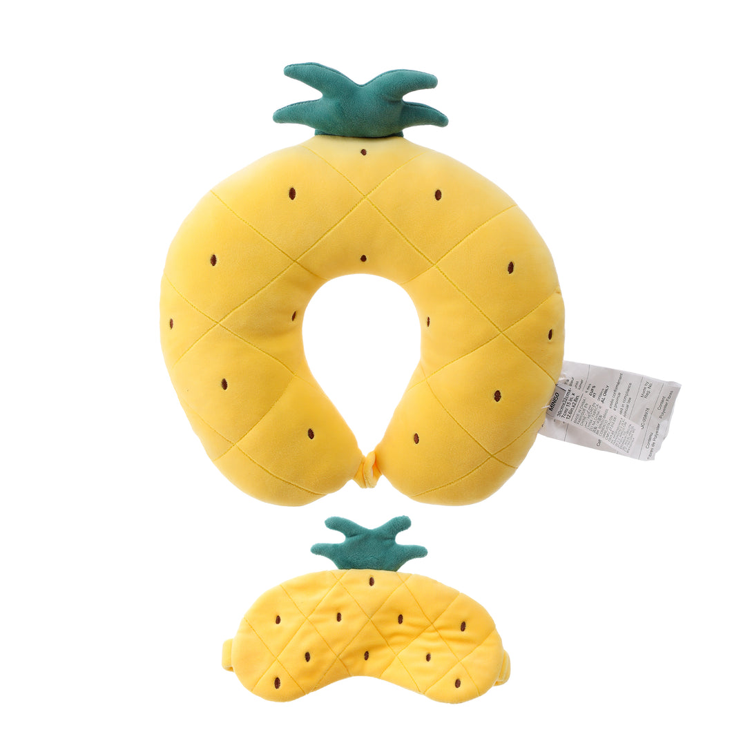 Fruit Series Eye Patch U-shaped Pillow (Pineapple)