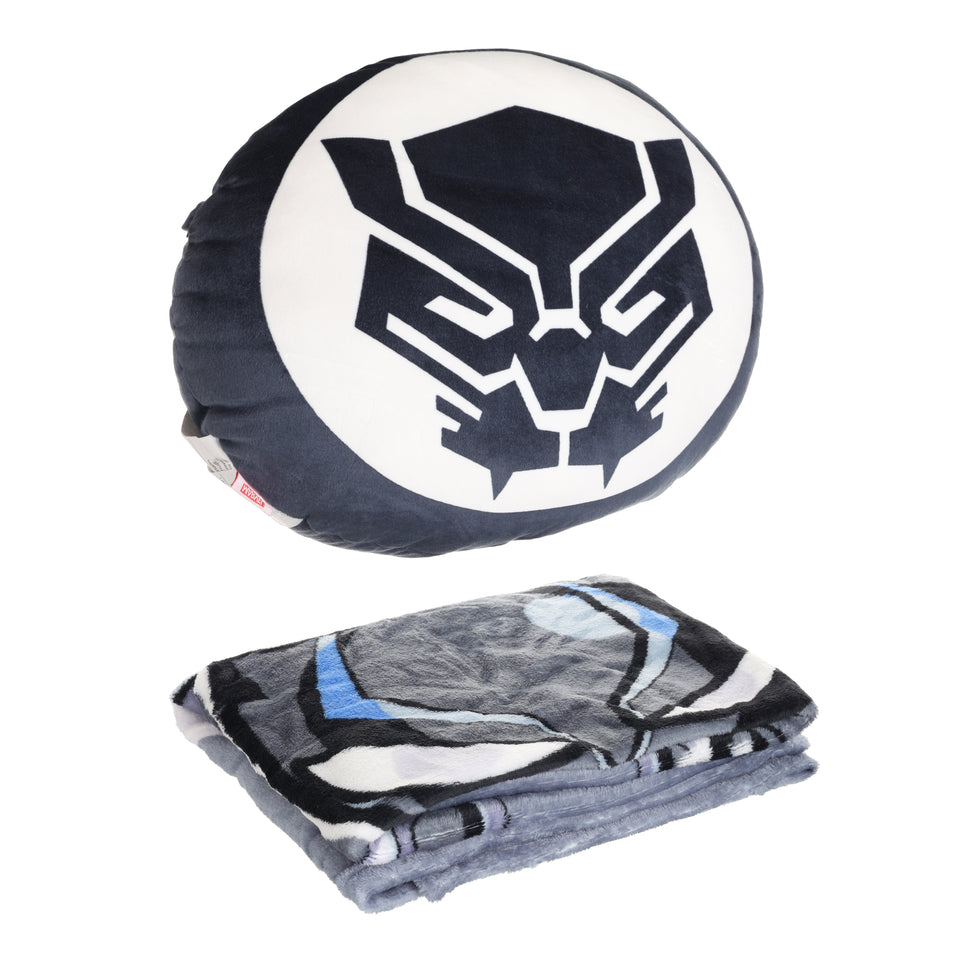 Marvel Collection Cushion&Blanket(Black Panther)