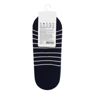 Men's No-show Socks 2 PCS (Stripes)