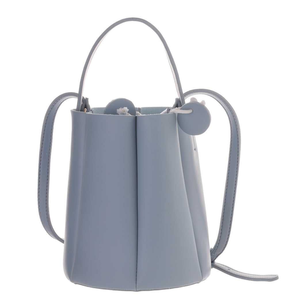 Crossbody Bucket Bag (Blue)