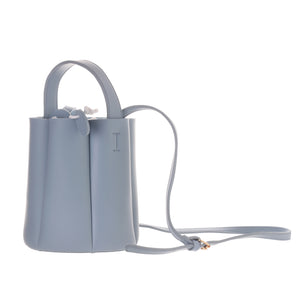 Crossbody Bucket Bag (Blue)