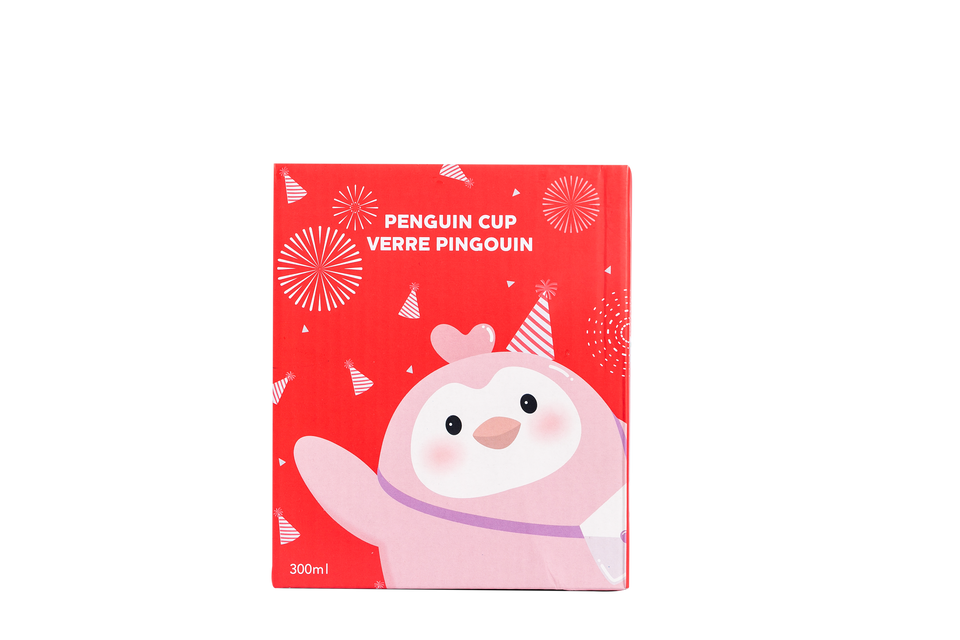 Penguin  Cup with Lid (PINK) 300ml