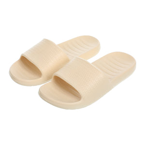 Women's Honeycomb Pattern Soft Sole Bathroom Slippers (Apricot,37-38)