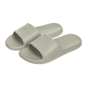 Women's Honeycomb Pattern Soft Sole Bathroom Slippers(Pale Green,37-38)