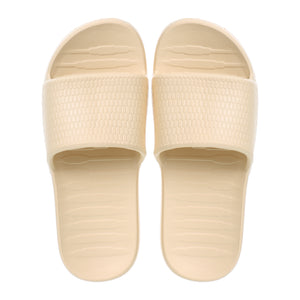Women's Honeycomb Pattern Soft Sole Bathroom Slippers(Apricot,39-40)