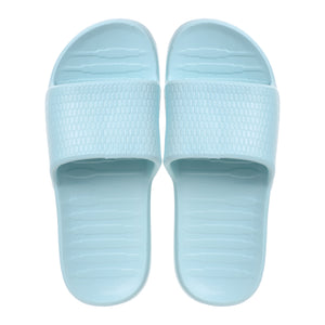 Women's Honeycomb Pattern Soft Sole Bathroom Slippers(Light Blue,39-40)