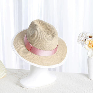 British Style Panama Straw Hat(Creamy White)