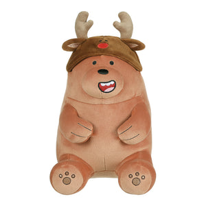 We Bare Bears Special Edition Plush Toy(Grizzly with Reindeer Antlers)