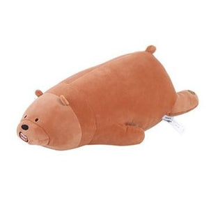 We Bare Bears- Lying Plush Toy (Grizzly)