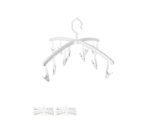 Foldable Clothespin Hanger (White)