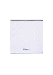 Embroidered Face Towel 2 Pack(White)