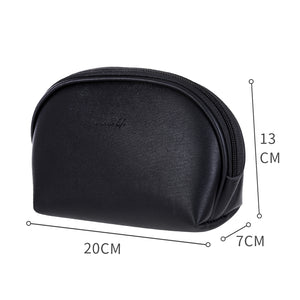 Semicircle Cosmetic Bag (Black)