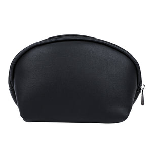 Semicircle Cosmetic Bag (Black)