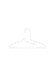 Children's Clothes Hanger 6 Pack (White)