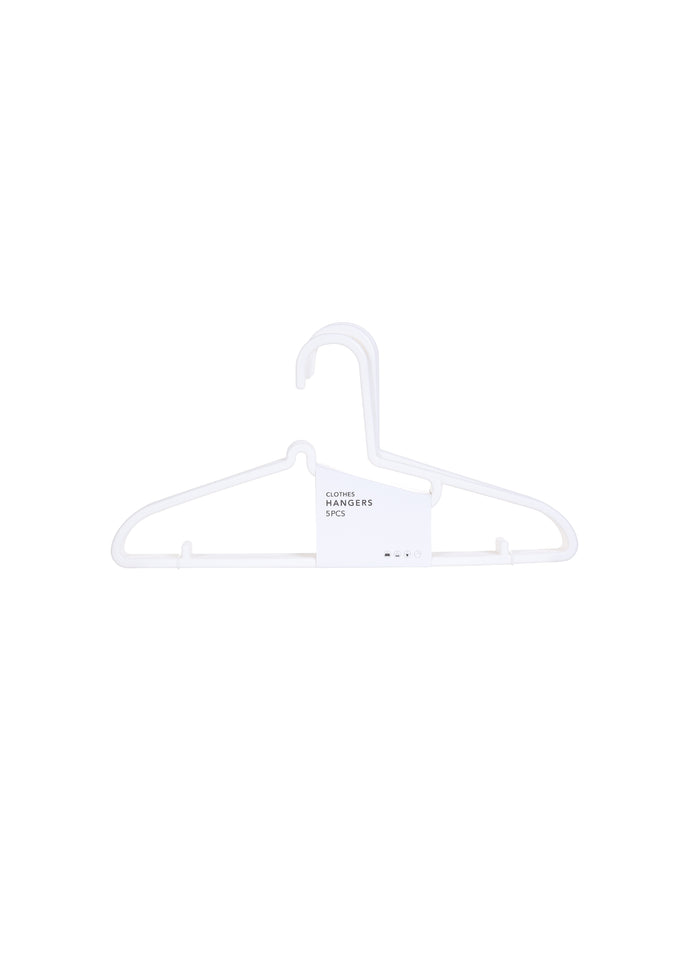 Adults Clothes Hanger 5 Pack (White)