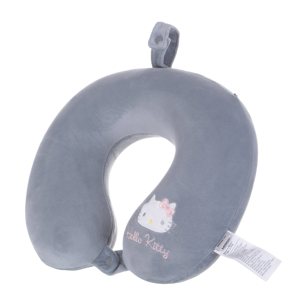 Sanrio- Hello Kitty Memory Foam U-shaped Neck Pillow (Grey)