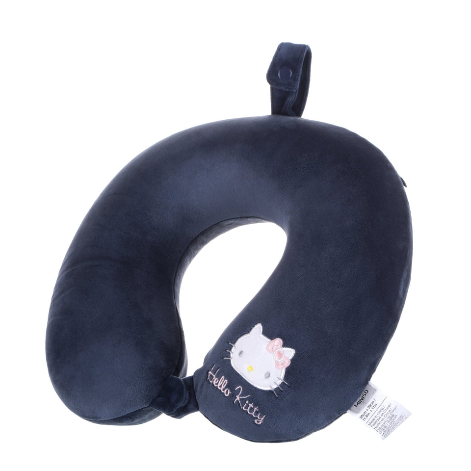 Sanrio- Hello Kitty Memory Foam U-shaped Neck Pillow (Blue)