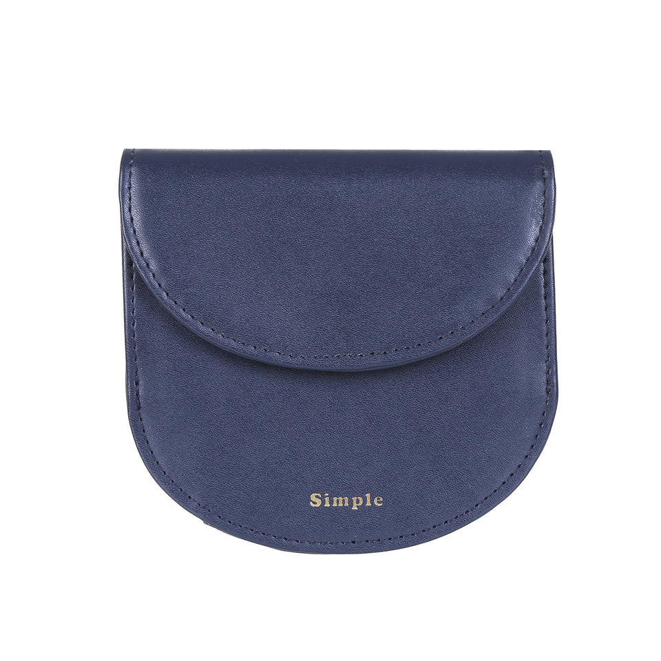 Women's Fashionable Semicircle Wallet (Dark Blue)