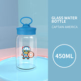 MARVEL- Glass Water Bottle(Captain America)