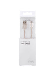 1m Knitted Micro USB Cable(Gold)