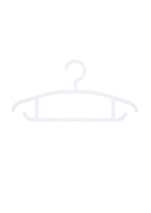 Simple Multipurpose Clothes Hanger 5 Pack (White)