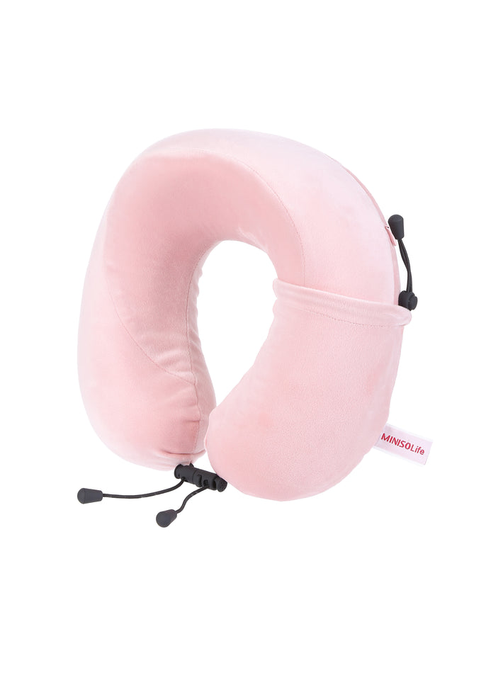 Foldable U-Shaped Neck Pillow (Pink)