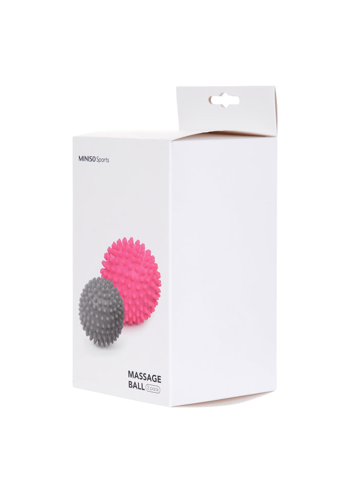 MINISO Sports- Massage Ball (Rose Red)  2 Pack