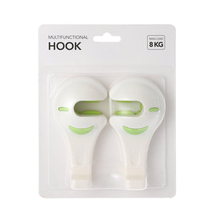 Simple Car Headrest Hanger Hook 2 Pack (White)
