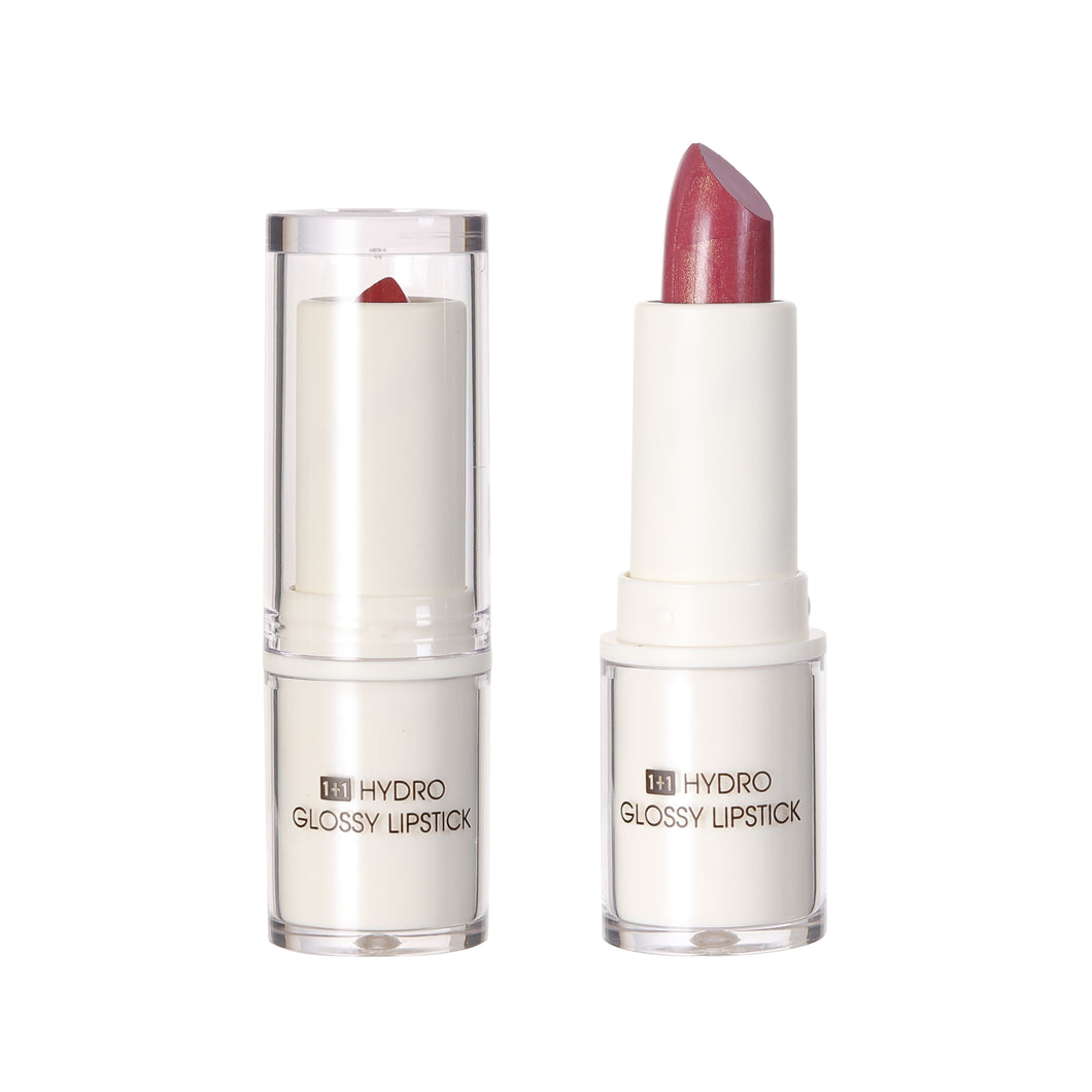1+1 Hydro Glossy Lipstick 17 Plum Shimmer